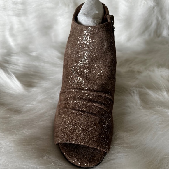 Gentle Souls Womens Camelia Cocoa Open Toe Booties Size 5.5 Medium (B  M) - Picture 2 of 5